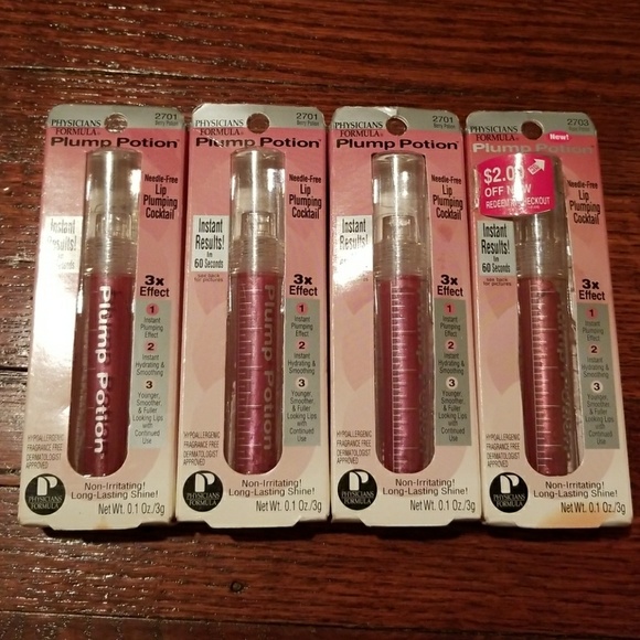 Physicians Formula Makeup 4 Physicians Formula Lip Pumping Gloss Poshmark
